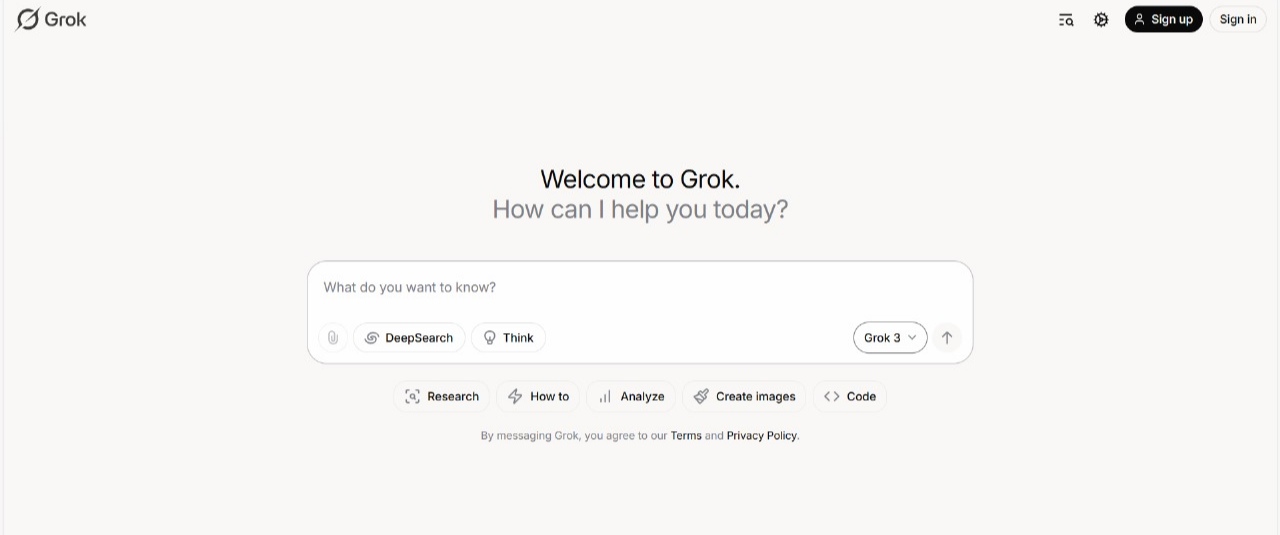 موقع grok