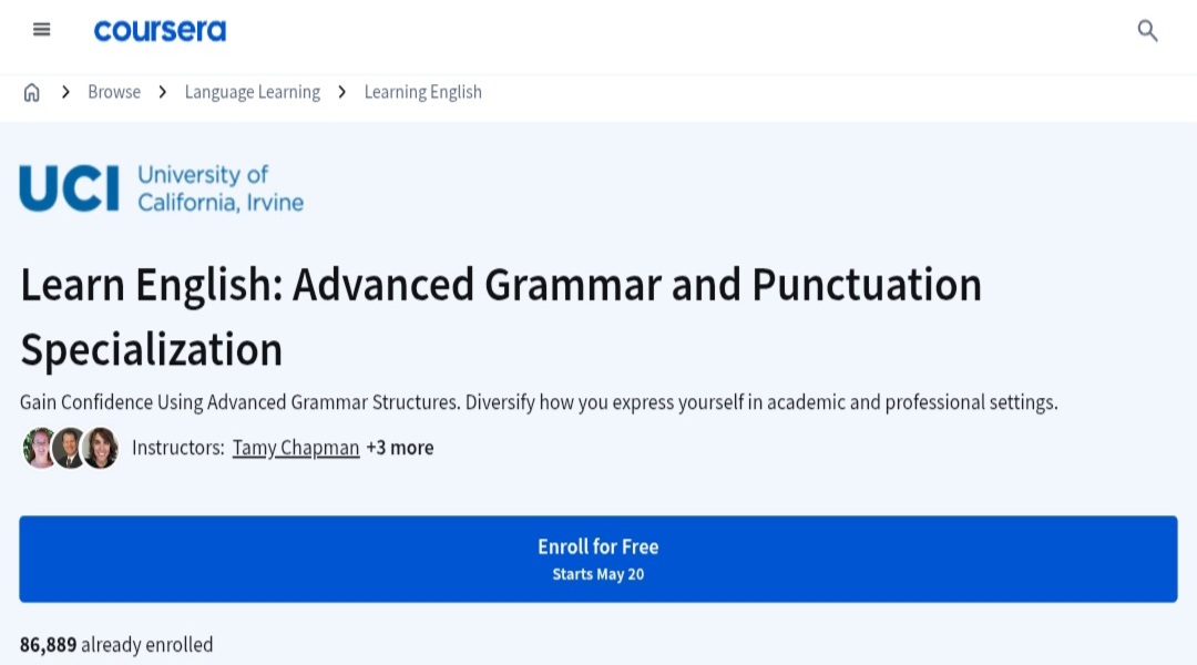 Punctuation and Grammar Advanced