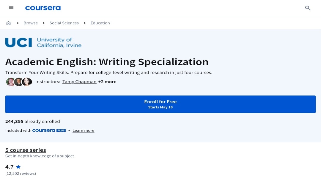 Writing :English Academic