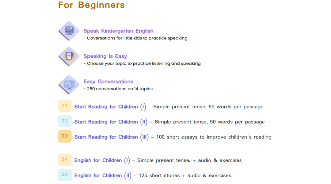 القراءة بالإنجليزية للمبتدئين