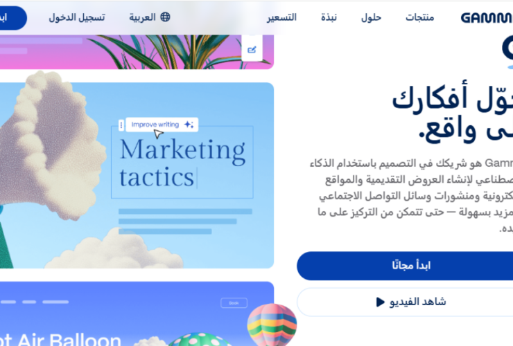 أداة Gamma AI